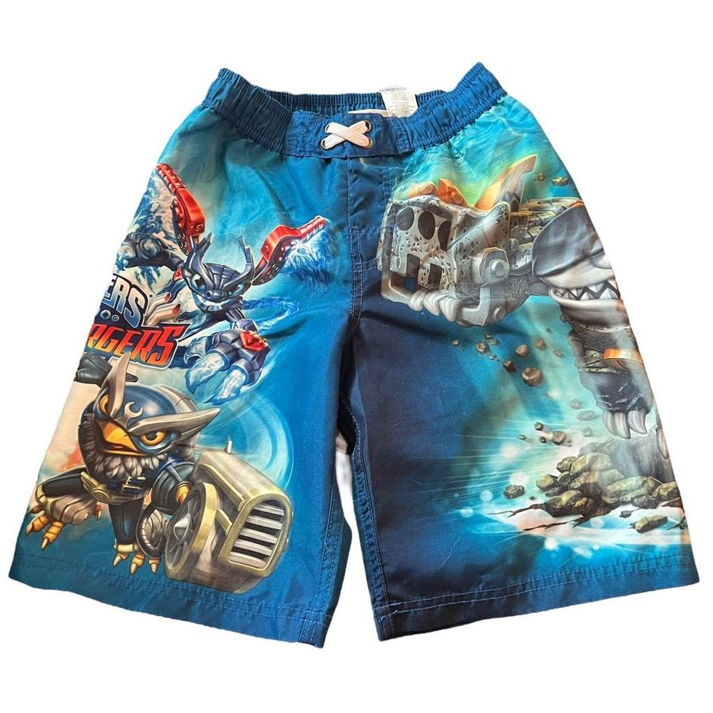 Skylanders SuperChargers Swim Trunks Board‎ Shorts Beach Boys Size Medium 8